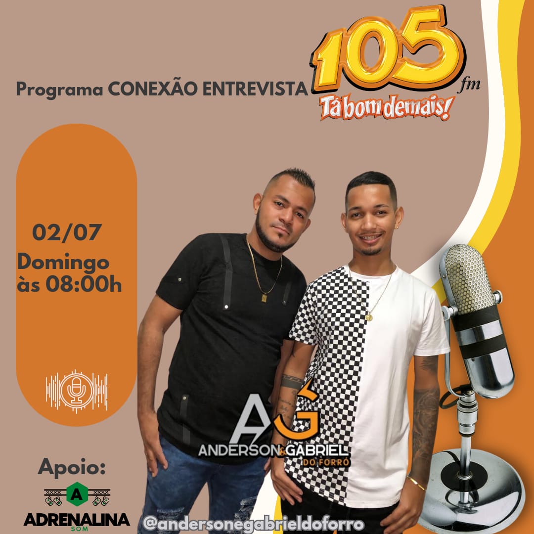 Anderson & Gabriel do Forró estreiam quadro musical na 105 FM (ao vivo) -  Marreta Urgente