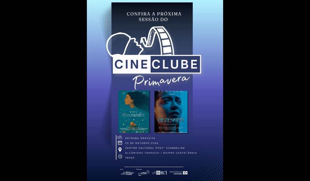 Cineclube Primavera exibe curtas-metragens em Primavera do Leste, MT